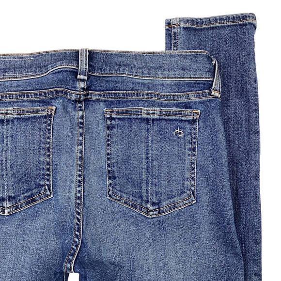 Rag & Bone Skinny Jeans Sloan Plaid Repair - Picture 6 of 13